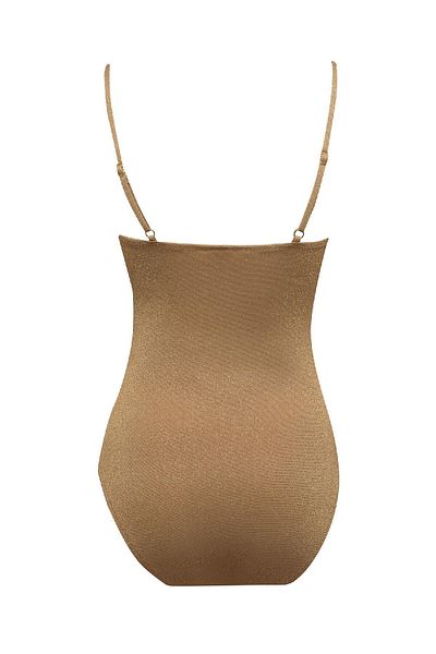 DeFacto Regular Fit Silbriger Stoff Dünne Träger Badeanzug-fall In Love A8765ax24sm