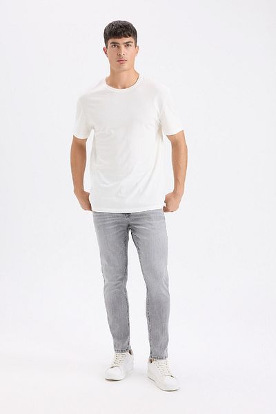 DeFacto Carlo Skinny Fit - Τζιν με κανονική μέση, εξαιρετικά στενό πόδι C5745AX24AU