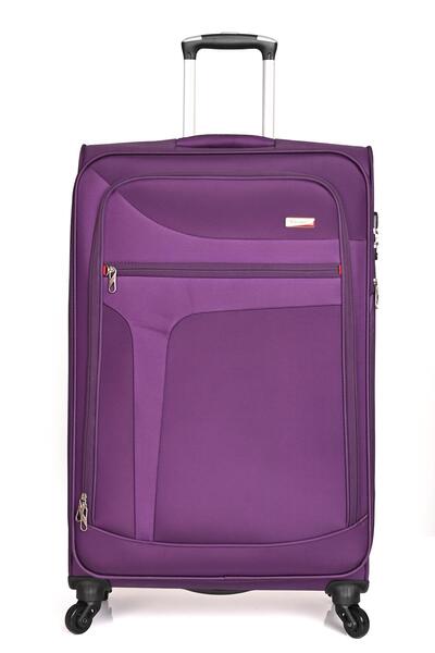 VERAGE Gm14086 Hafif Kumaş Valiz 360° Döner Tekerlekli Büyük Boy Mor