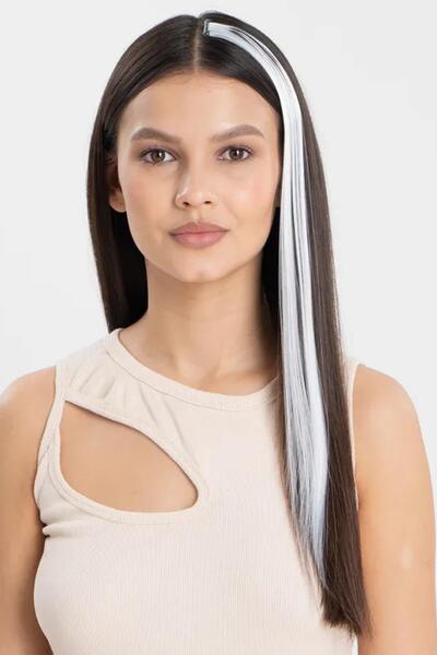 New Obsessions Long Straight Synthetic Hair Extension Snap Hairpiece
