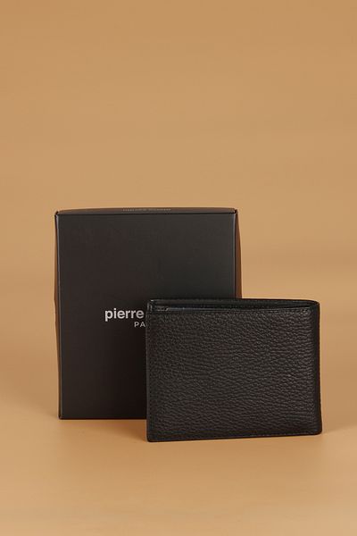 Pierre Cardin 3234 Genuine Leather Men's Wallet Card Holder Flotur-Black