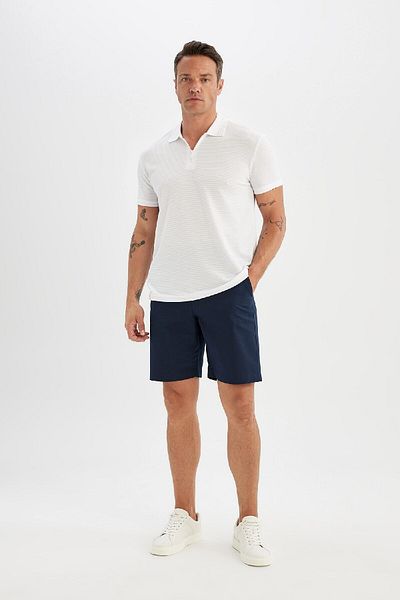 DeFacto Новий Regular Fit на блискавці з коротким рукавом Basic Duz Polo Tisort C5586ax24sm