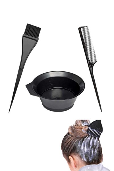 LUREVA 3 Piece Hair Coloring Set – Dye Pot, Crepe Comb and Applying Brush