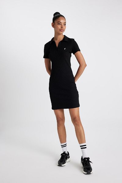 DeFacto Polo Neck Slim Fit Short Sleeve Dress - A7027Ax24Sm