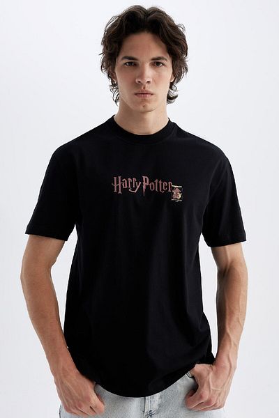 DeFacto Μπλουζάκι με κοντό μανίκι Harry Potter Crew - Regular Fit C5994ax24hs