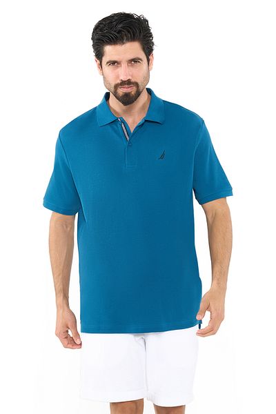 Nautica تي شيرت بولو للرجال باللون الأزرق JCAP001