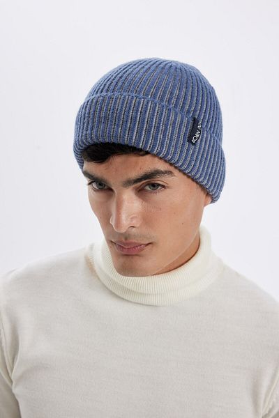 DeFacto Gerippte Strickmütze für Herren – C7134ax24wn