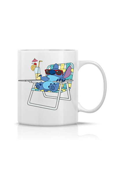 OEM Εξατομικευμένη λευκή κούπα - Stitch-35, INOVATIX®. 330 ml