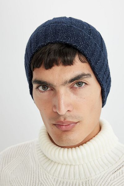 DeFacto Men's Corded Basic Plain Knitted Beret C7139Ax24Wn