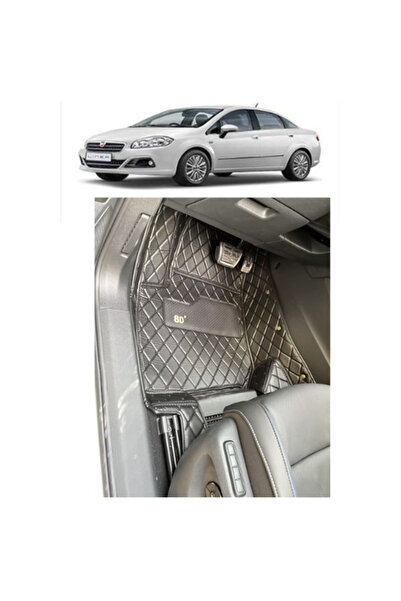 8D Fiat Linea 2007-2017 Arası Aracına Özel Tek Katmanlı Havuzlu Paspas Takımı