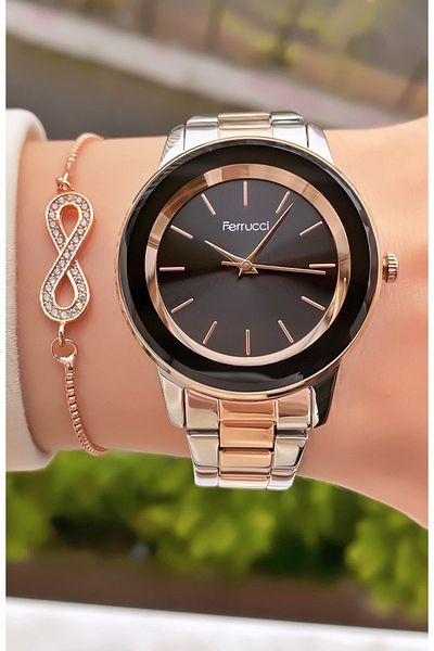 Homies Brand Rose Silver Color Steel Cord Women's Wristwatch - Bracelet Gift
