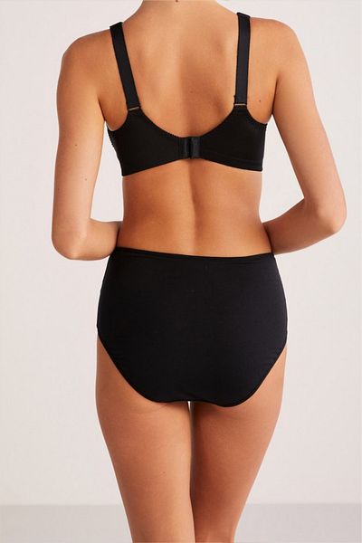 Kom Women's Cotton Basic High Waist Panties Set of 4