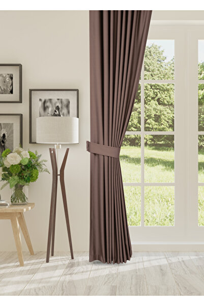 cheap's home Затъмняваща завеса, блокираща светлината, без натрупване, с дебелина, висококачествена затъмняваща слънцезащитна завеса (CREAM COFFEE)