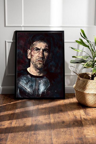 Saturn Tabloul cu rame The Punisher - Poster de desene animate Marvel