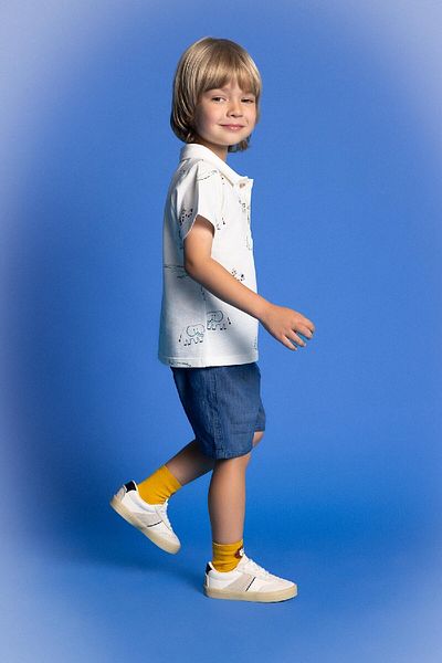 DeFacto Chlapeček Polo tričko se zvířecím vzorem Pique s krátkým rukávem C6268A524SM