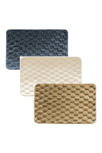 JOTTA Quilted bath mat 80x50cm, brown, Camilla