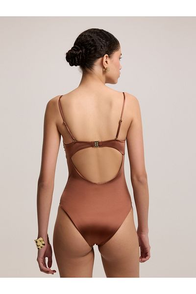BAQA Moeva Elegant Metal Detailed One Piece Swimsuit