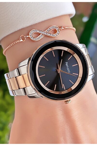 Homies Brand Rose Silver Color Steel Cord Women's Wristwatch - Bracelet Gift