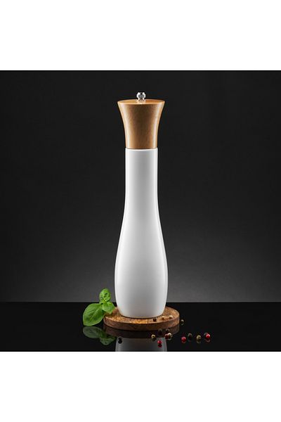 Ambition Salt or pepper mill 29cm, white, Natural
