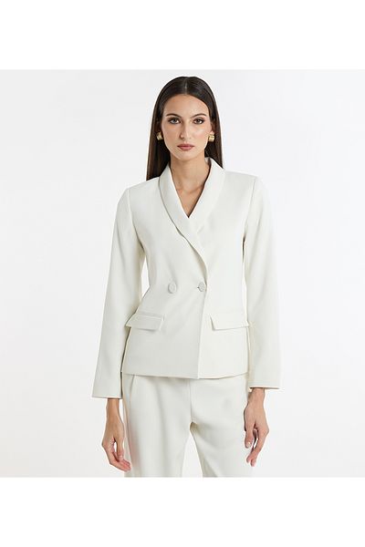 BCBG LONG SLEEVES DOUBLE BREASTED BLAZER