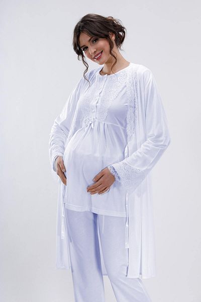 Nehirsel Set de pijamale albastre de maternitate și de maternitate Set de 3 - Xl