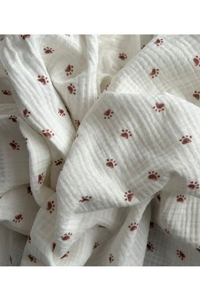 ToprikoKids Patipati 100% Organic Cotton, Gots Oeko Text Certified Double Layer 100X100 cm Muslin Cover & Blanket