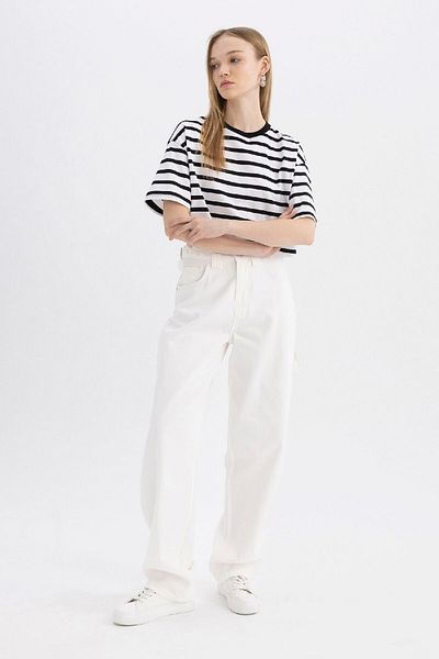 DeFacto Cool Carpenter Fit Gabardine Trousers C7089Ax24Sm
