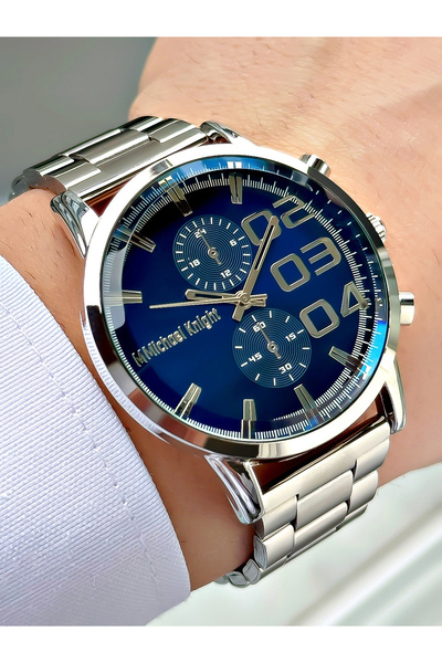 Michael Knight Kol Saati Çelik Kordon Özel Kutusunda