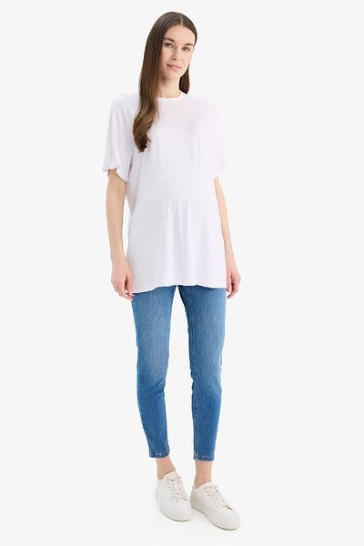 DeFacto Skinny Fit High Waist Straight Leg Standard Maternity Pants Z6882AZ24SP