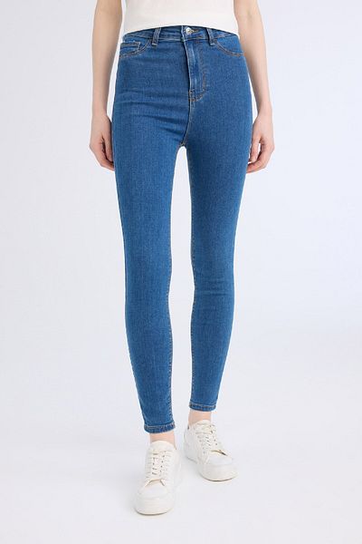 DeFacto High Waist Jegging - Narrow Leg Ankle Length Basic Jeans B7498Ax24Au