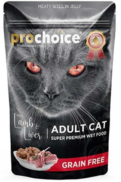 ProChoice Pro Choice Tahılsız Kuzu Ve Ciğerli Yetişkin Konserve Kedi Maması 8...