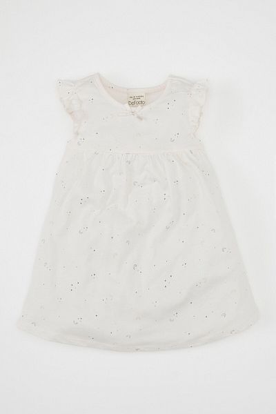 DeFacto Star Patterned Short Sleeve Baby Girl Pajamas Set - C5075A524HS