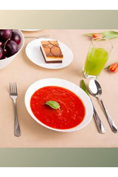 Luminarc Madame Luda Arcopal Zelie Beyaz 24 Parça 6 Kişilik Yemek Takımı.