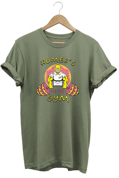 remonz Μπλουζάκι Homer Simpson 100% Rain Reguler Μπλουζάκι Asidir Basic