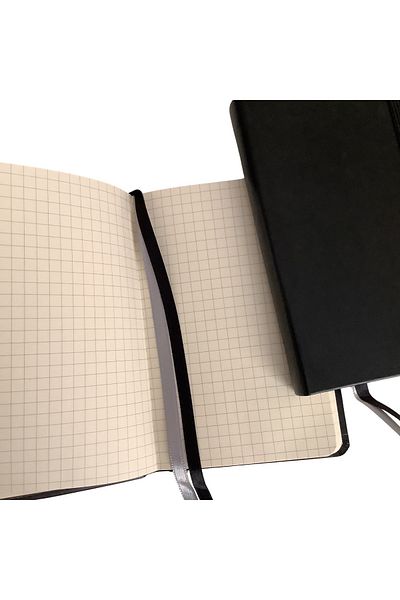 blume Acar Thermo Leather Flexible Cover 8.8*13.9 cm 256 Pages 70 Gr Ivory Checkered Notebook