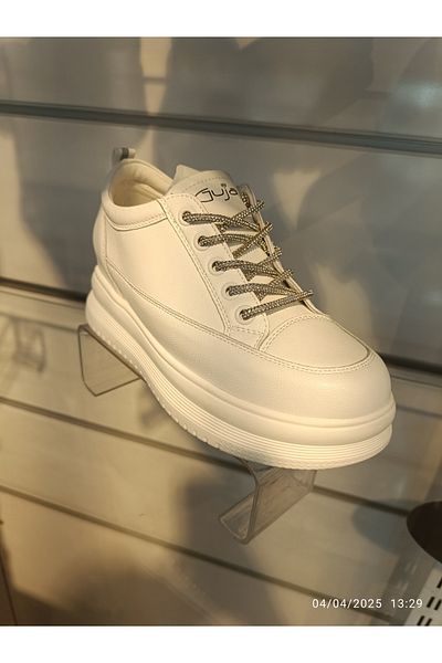 Guja Genuine Leather White Sports Shoes 25Y363