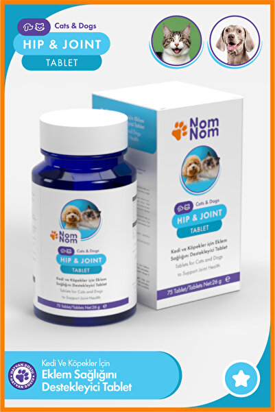 NomNom Kedi ve Köpek Hip & Joint Glukozamin Tablet 75'li – Eklem Sağlığını De...