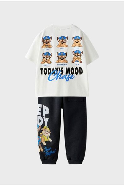 Çipil Çipil Paw Patrol Chase Printed T-Shirt Suit