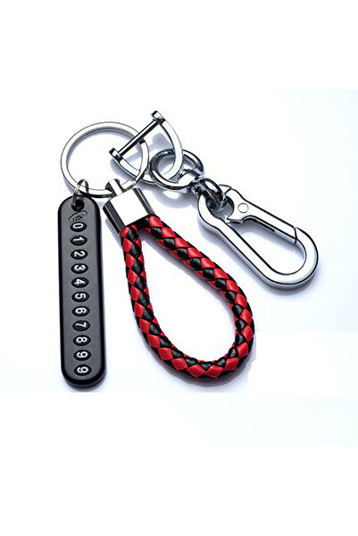 Choice سلسلة مفاتيح عصرية للرجال على شكل لوحة أرقام الهاتف المحمول مصنوعة يدو...