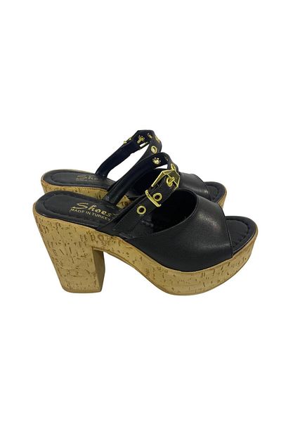 Les Passent Women's Leva Platform Heeled Slippers 9 cm