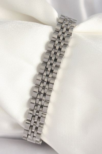 Clariss 316L Steel Silver Color Chain Model Men's Bracelet