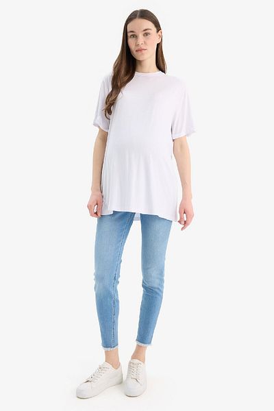DeFacto Skinny Fit High Waist Straight Leg Long Maternity Pants Z6878AZ24SP