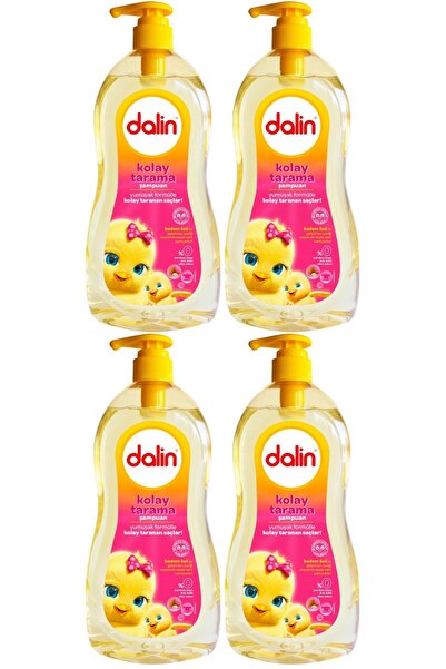 Dalin Bebek Şampuanı 700ml Kolay Tarama Badem Özlü Pompalı (4 LÜ SET)