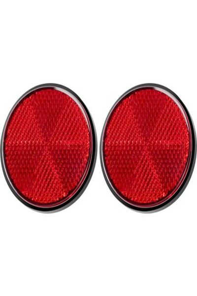 Teksoy Yuvarlak Reflektör Kırmızı Kedi Gözü Üniversal Cg Scooter Agk Kt 2 Ad