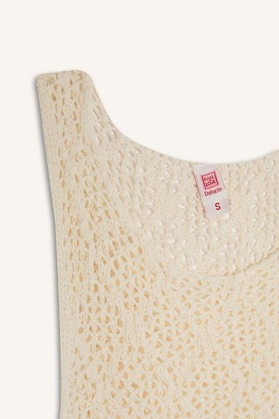 DeFacto Regular Fit Tricot Durchbrochenes ärmelloses Strand-Top-fall In Love B6887ax24sm