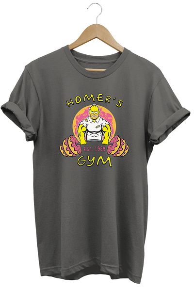 remonz Μπλουζάκι Homer Simpson 100% Rain Reguler Μπλουζάκι Asidir Basic