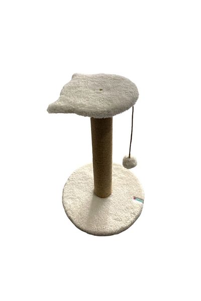 Reyo White Pet Step: Cat Scratching Post