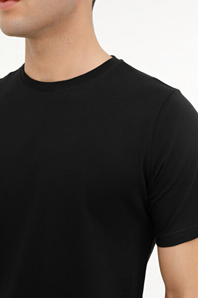 Kinetix M-SN220 BSC T-SHIRT 4FX Siyah Erkek Kısa Kol T-Shirt