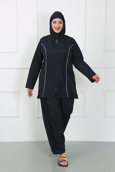 Celira Large Size Hijab Large Swimsuit Navy Blue 44010