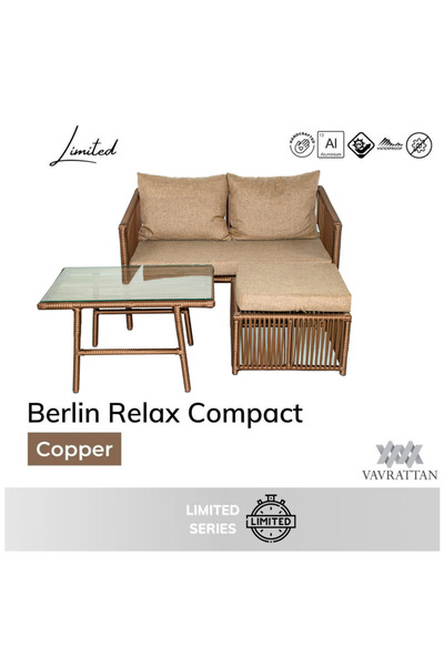 VAVRATTAN Berlin Mini Rattan Bahçe Balkon Köşe Takımı - Küf